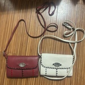Vintage leather crossbody purse/wallet